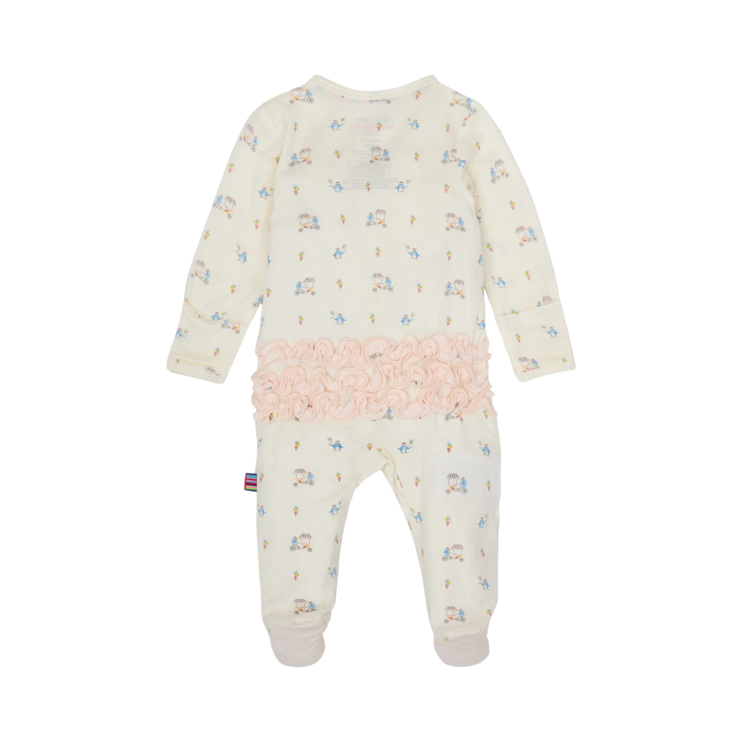 Magnetic Me Penguin Pints Modal Footie w/ Ruffle