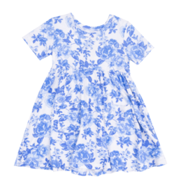 Angel Dear Roses in Blue Twirly Dress