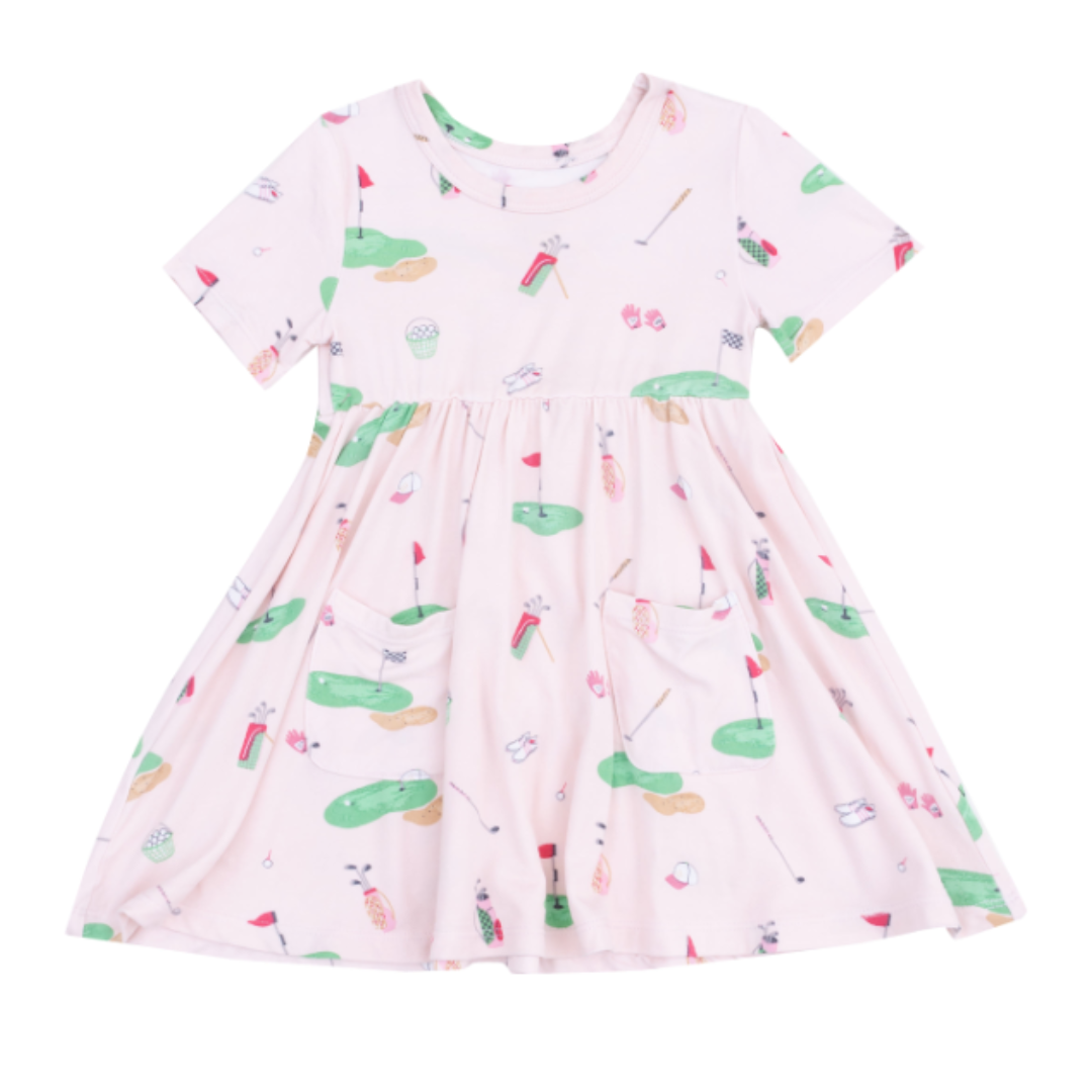 Angel Dear Golf Things Pink Twirly Dress