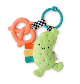 Itzy Ritzy Itzy Pal Natural Plush Teether Sensory Travel Toy | Parker the Pickle