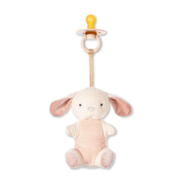 Itzy Ritzy Bitzy Pal Natural Rubber Pacifier and Plush Toy | Bunny