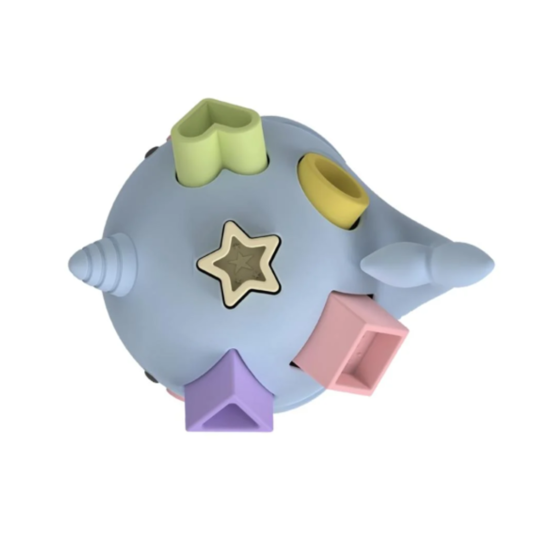 Jellystone Designs Narwhal Shape Sorter | Pastel