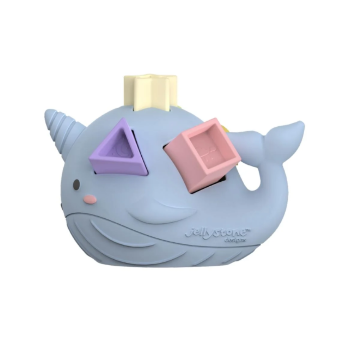 Jellystone Designs Narwhal Shape Sorter | Pastel