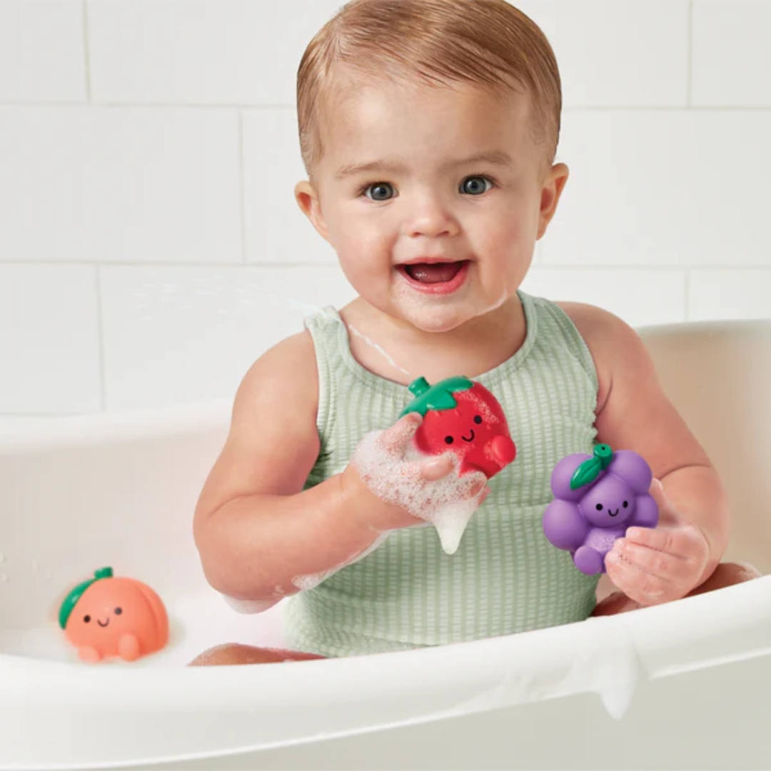Itzy Ritzy Itzy Splash Pals |  Bath + Water Toy | Fruit