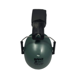 Banz Banz Hear No Blare Kids Earmuffs (Ages 2-12) Dark Green
