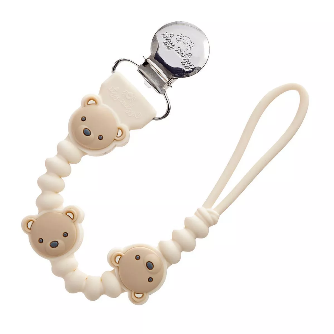 Itzy Ritzy Sweetie Strap Plus Toy and Paci Clip | Teddy Bear