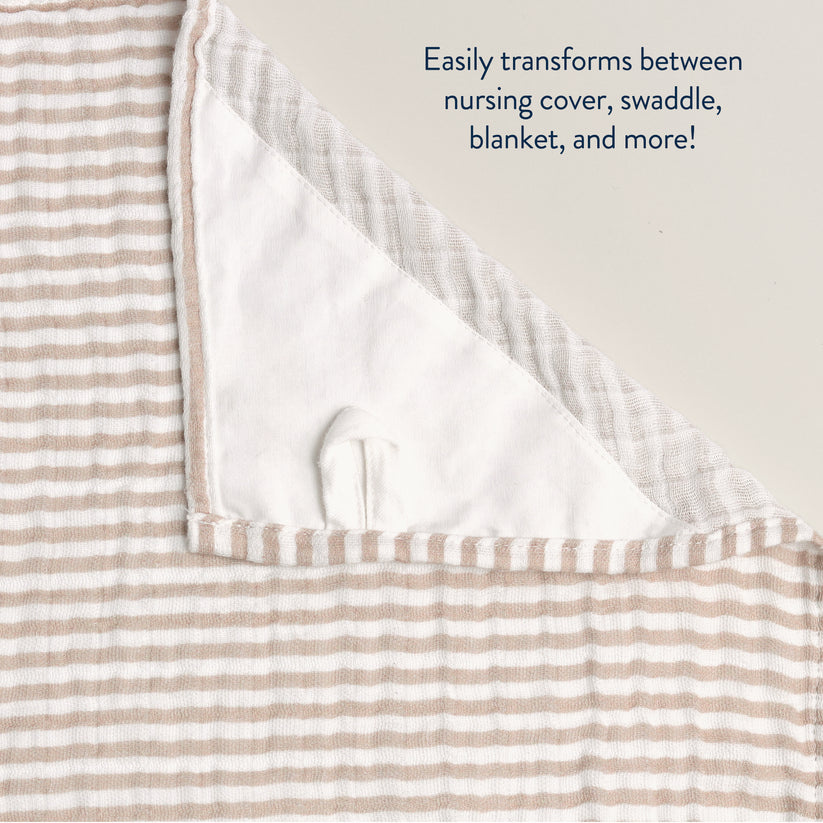 Itzy Ritzy Breastfeeding Boss | 2 in 1 Nursing Cover and Swaddle