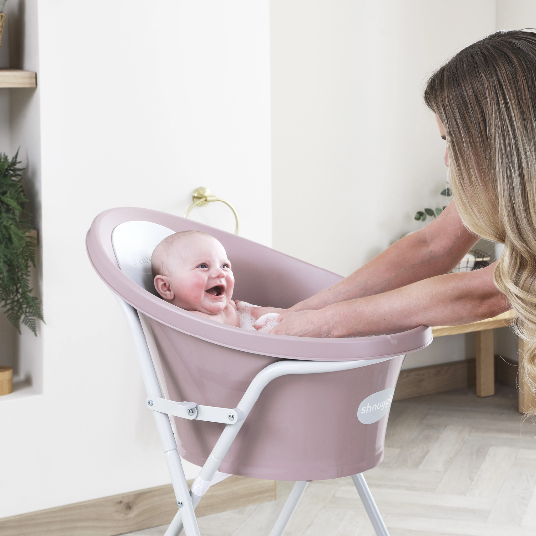 Shnuggle Shnuggle Baby Bath Tub | with newborn baby bath support