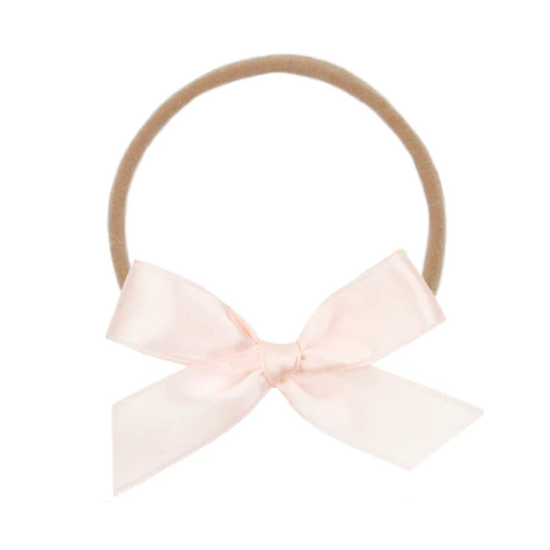 Lou Lou and Company Satin Bow - Blush Headband