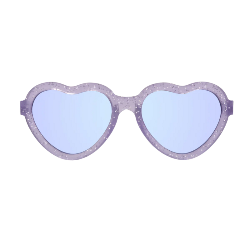Babiators Lavender Shimmer Hearts w/ Mirrored Lens | Limited Edition 0-2Y