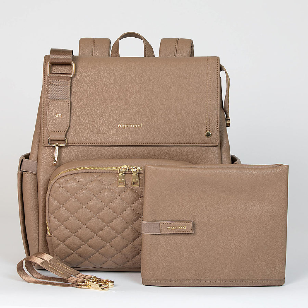 Enya Mond Luna Vegan Leather Parenting Bag with Changing Pad