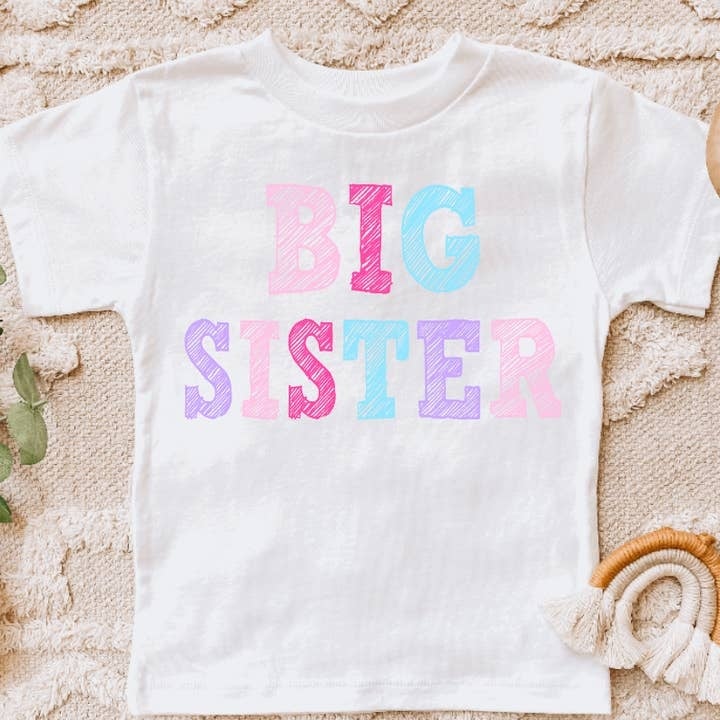 AvaryMaeInspirations Big Sister White Tee