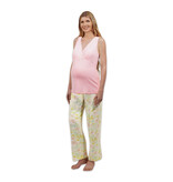 Begonia Anelise 5-Piece Mom and Baby Matching Gift Set | Adult Pajama Set Newborn Gown and Hat Set