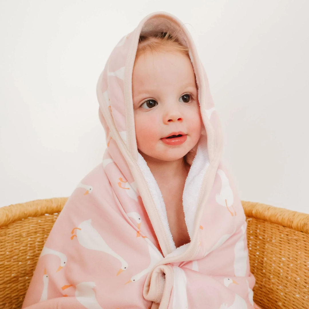 Copper Pearl Premium Knit Hooded Towel | Goosie