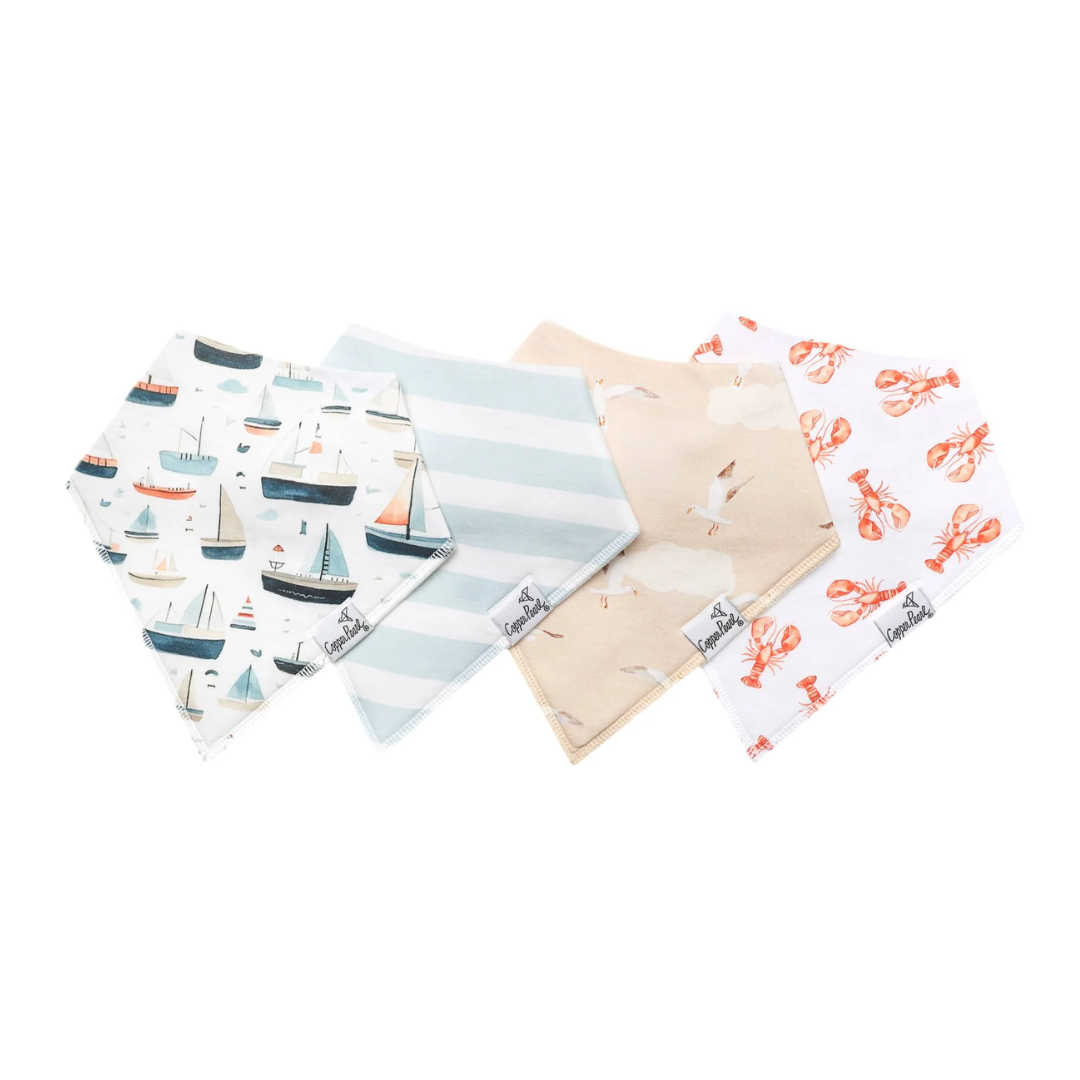 Copper Pearl Baby Bandana Bib 4-Pack Set |  Fischer