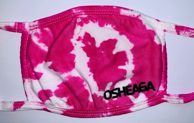 Pink Tie-Dye Face Cover