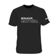 Osheaga T-shirt noir OSHEAGA 2022 bonjour Mtl