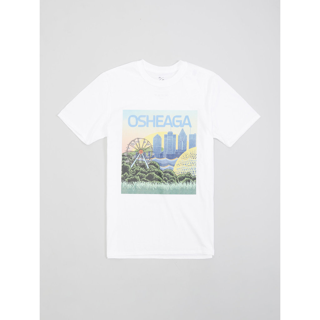 Peace Collective T-shirt "horizon MTL" Peace Collective x OSHEAGA blanc