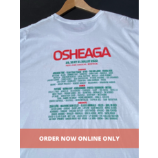 Osheaga T-shirt blanc OSHEAGA 2022 daté poster