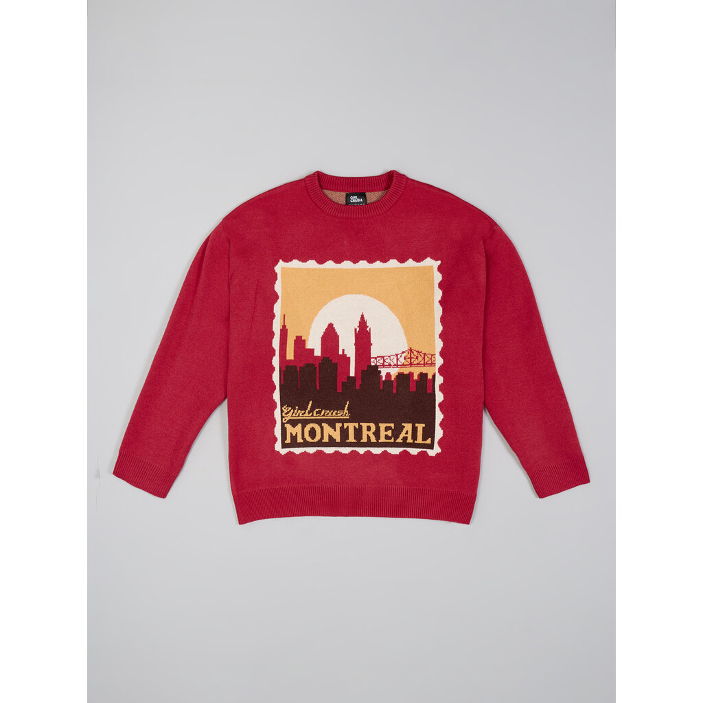 Girl Crush Ouaté crewneck "Bonjour-Hi" - MONTRÉAL x GIRL CRUSH