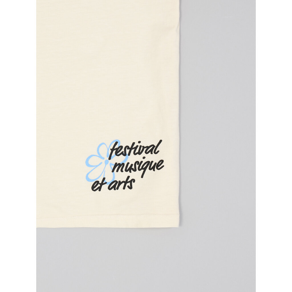 Osheaga T-shirt "Script" fleuri beige OSHEAGA
