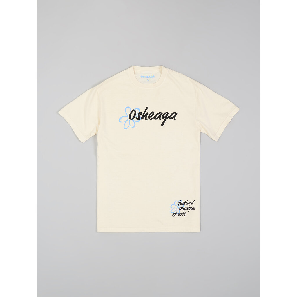 Osheaga T-shirt "Script" fleuri beige OSHEAGA
