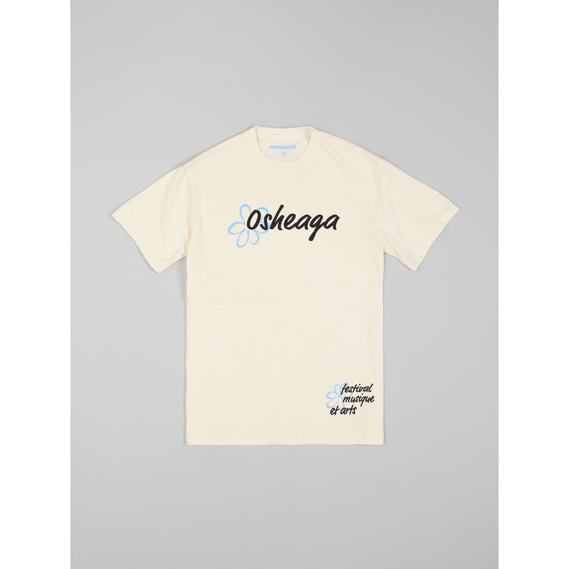 Osheaga T-shirt "Script" fleuri beige OSHEAGA