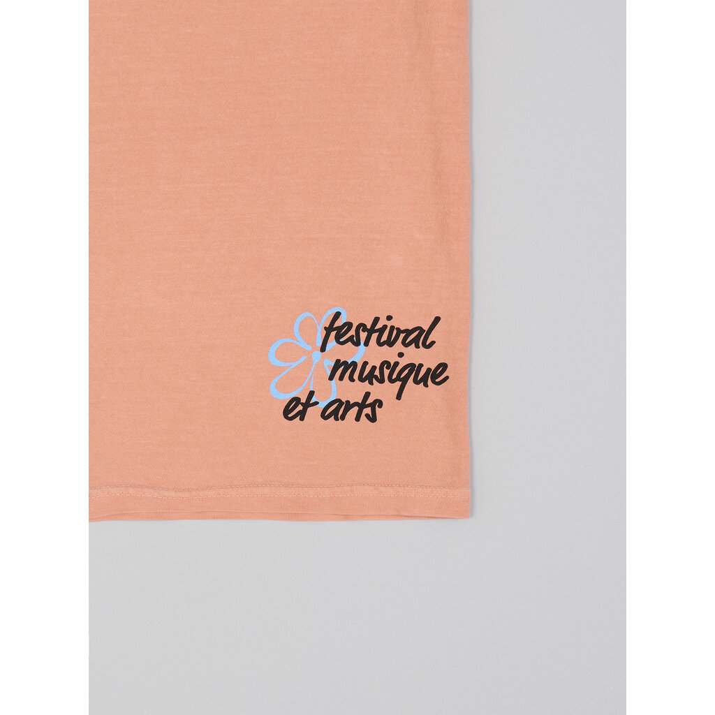 Osheaga T-shirt "Script" fleuri orange OSHEAGA