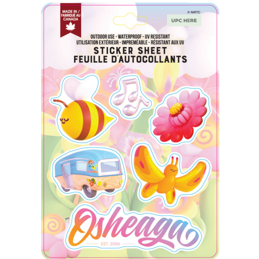 Osheaga Feuille d'autocollants OSHEAGA 2026