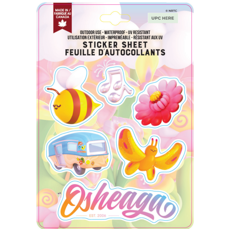 Osheaga OSHEAGA 2026 Sticker Sheet