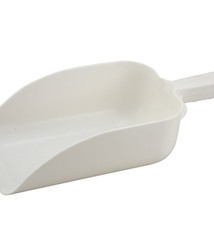 Winco White Plastic Scoop, 64 oz