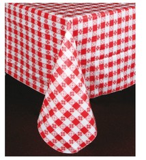 Winco Square Table Cloth, Red, 52" x 52"