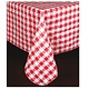 Winco Square Table Cloth, Red, 52" x 52"