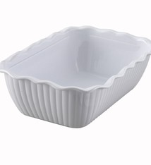 Winco Deli Crock, 10" x 7" x 3", White