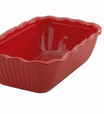 Winco Deli Crock, 10" x 7" x 3", Red