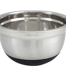 Winco Silicone Base Mixing Bowl, S/S, 3 Qt