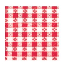 Winco Oblong Table Cloth, Red, 52" x 70"