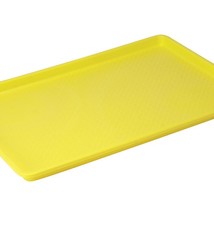 Winco Fast Food Tray, Yellow, 18" x 26"