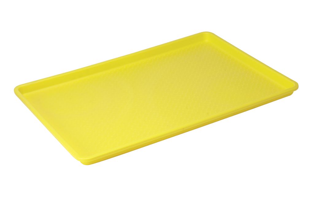 Winco Fast Food Tray, Yellow, 18" x 26"