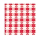 Winco Oblong Table Cloth, Red, 52" x 90"