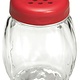 Tablecraft Glass Shaker, Red Perf Top, 6 oz