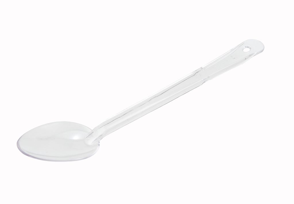 Winco Solid Serving Spoon, CLear, 13"