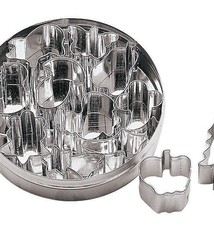 Paderno Dough Cutters, Geometric, 12 Pcs