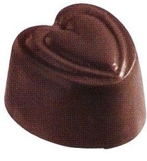 Fat Daddio's Embossed Heart Candy Mold, 24 Cavities