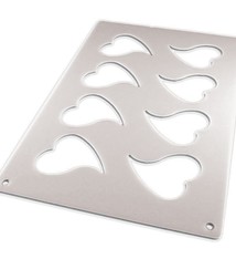 Paderno Tuile Stencil, 8 Hearts