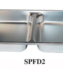 Winco Divided Steam Table Pan, S/S, 2.5" Deep