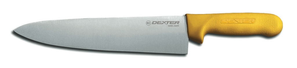 Dexter Chef Knife, Yellow Hdl, 10"