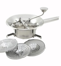 Winco Food Mill, S/S, 2 Qt, 9"Dia