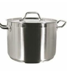 Thunder Group Stock Pot w/Lid, S/S, 20 Qt