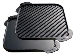 Lodge Cast Iron Grill/Griddle, 10-1/2”